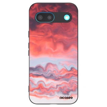 Picasee silikonowe czarne etui na Google Pixel 8 - Sunset