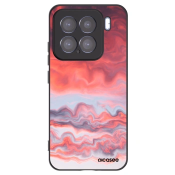 Picasee silikonowe czarne etui na Xiaomi 15 - Sunset