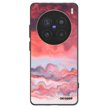 Picasee silikonowe czarne etui na Vivo X200 Pro - Sunset