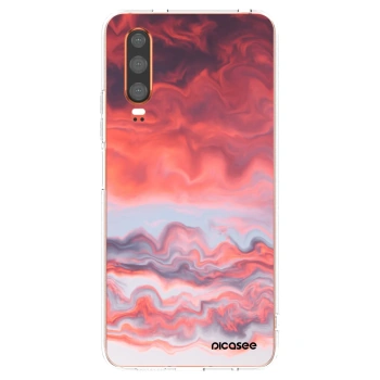 Picasee silikonowe przeźroczyste etui na Huawei P30 - Sunset