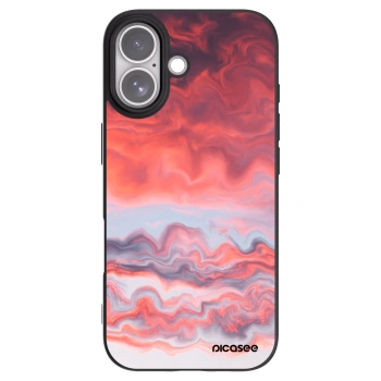 Picasee silikonowe czarne etui na Apple iPhone 17 - Sunset