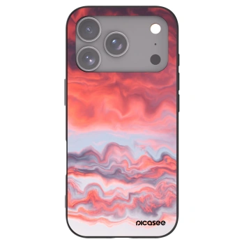 Picasee silikonowe czarne etui na Apple iPhone 17 Pro - Sunset