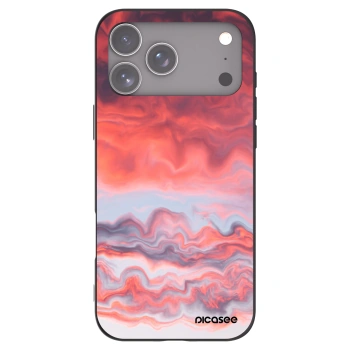 Picasee silikonowe czarne etui na Apple iPhone 17 Pro Max - Sunset