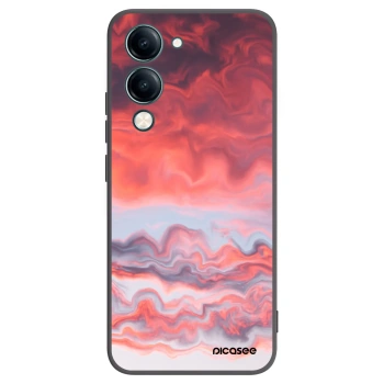 Picasee silikonowe czarne etui na Vivo Y29s 5G - Sunset