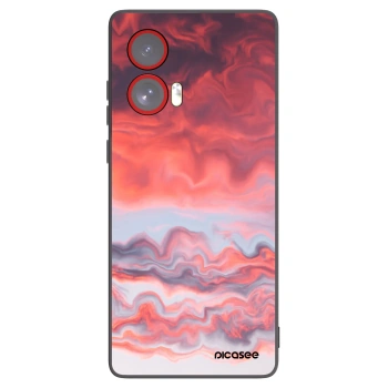 Picasee silikonowe czarne etui na Motorola Edge 50 Fusion - Sunset