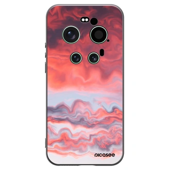 Picasee silikonowe czarne etui na Xiaomi 17 Ultra - Sunset