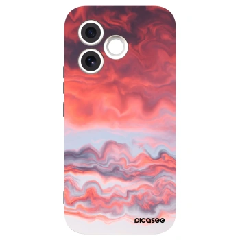 Picasee silikonowe czarne etui na Honor 600 Lite - Sunset