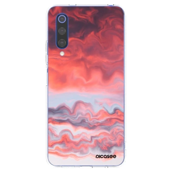 Picasee silikonowe przeźroczyste etui na Xiaomi Mi 9 SE - Sunset