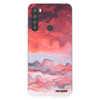 Picasee silikonowe przeźroczyste etui na Xiaomi Redmi Note 8 - Sunset