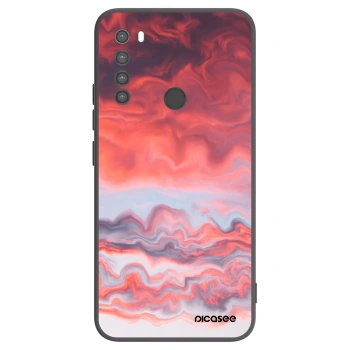 Picasee silikonowe czarne etui na Xiaomi Redmi Note 8 - Sunset