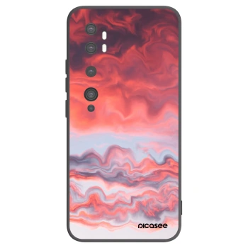 Picasee silikonowe czarne etui na Xiaomi Mi Note 10 (Pro) - Sunset