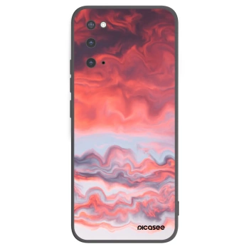 Picasee silikonowe czarne etui na Samsung Galaxy S20 G980F - Sunset
