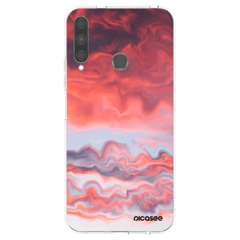 Picasee silikonowe przeźroczyste etui na Huawei P40 Lite E - Sunset