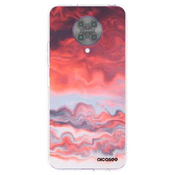 Picasee silikonowe przeźroczyste etui na Xiaomi Poco F2 Pro - Sunset