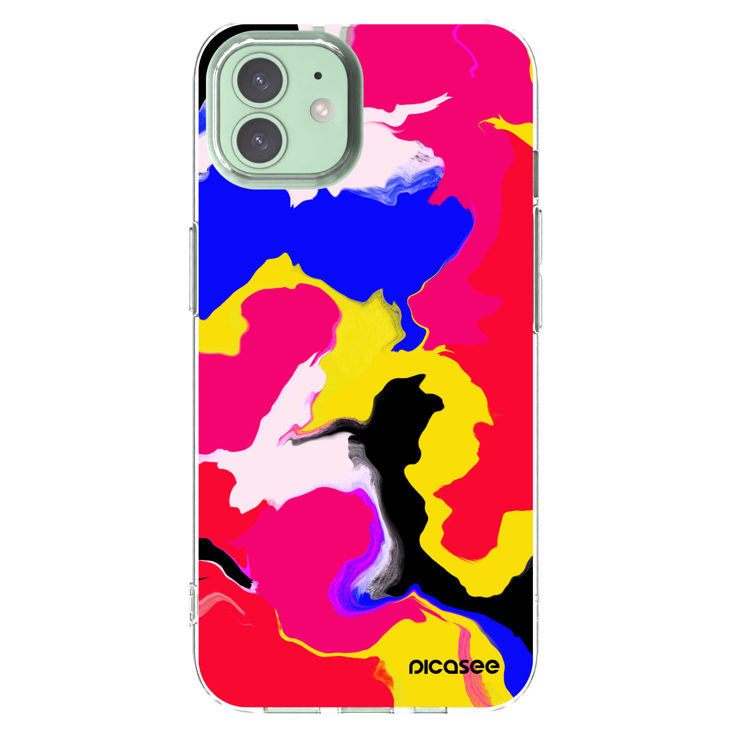 Picasee silikonowe przeźroczyste etui na Apple iPhone 12 - Watercolor