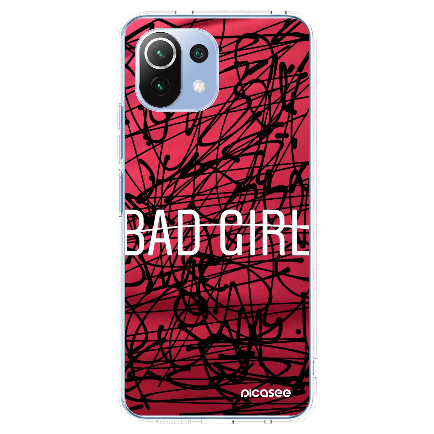 Picasee silikonowe przeźroczyste etui na Xiaomi 11 Lite 5G NE - Bad girl