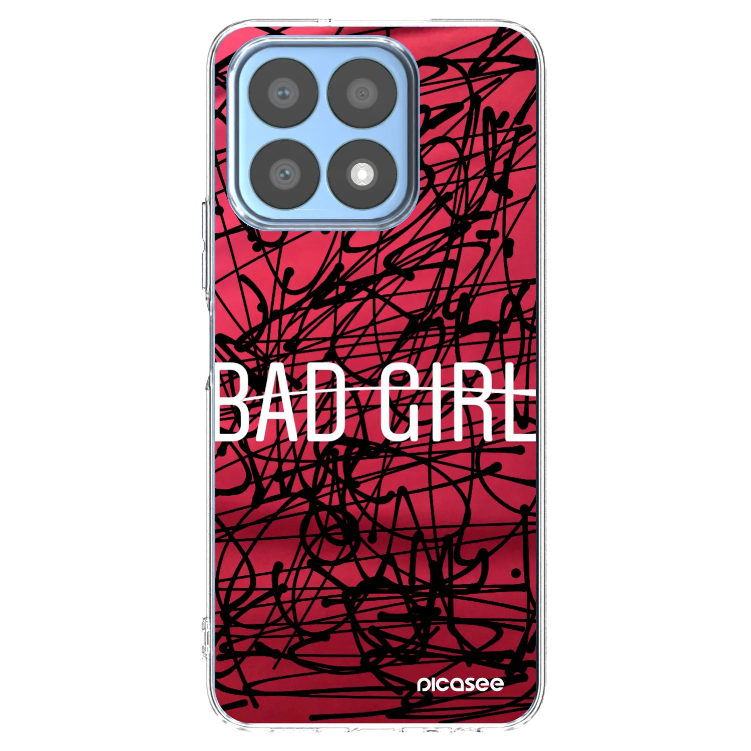 Picasee silikonowe przeźroczyste etui na Honor X8a - Bad girl