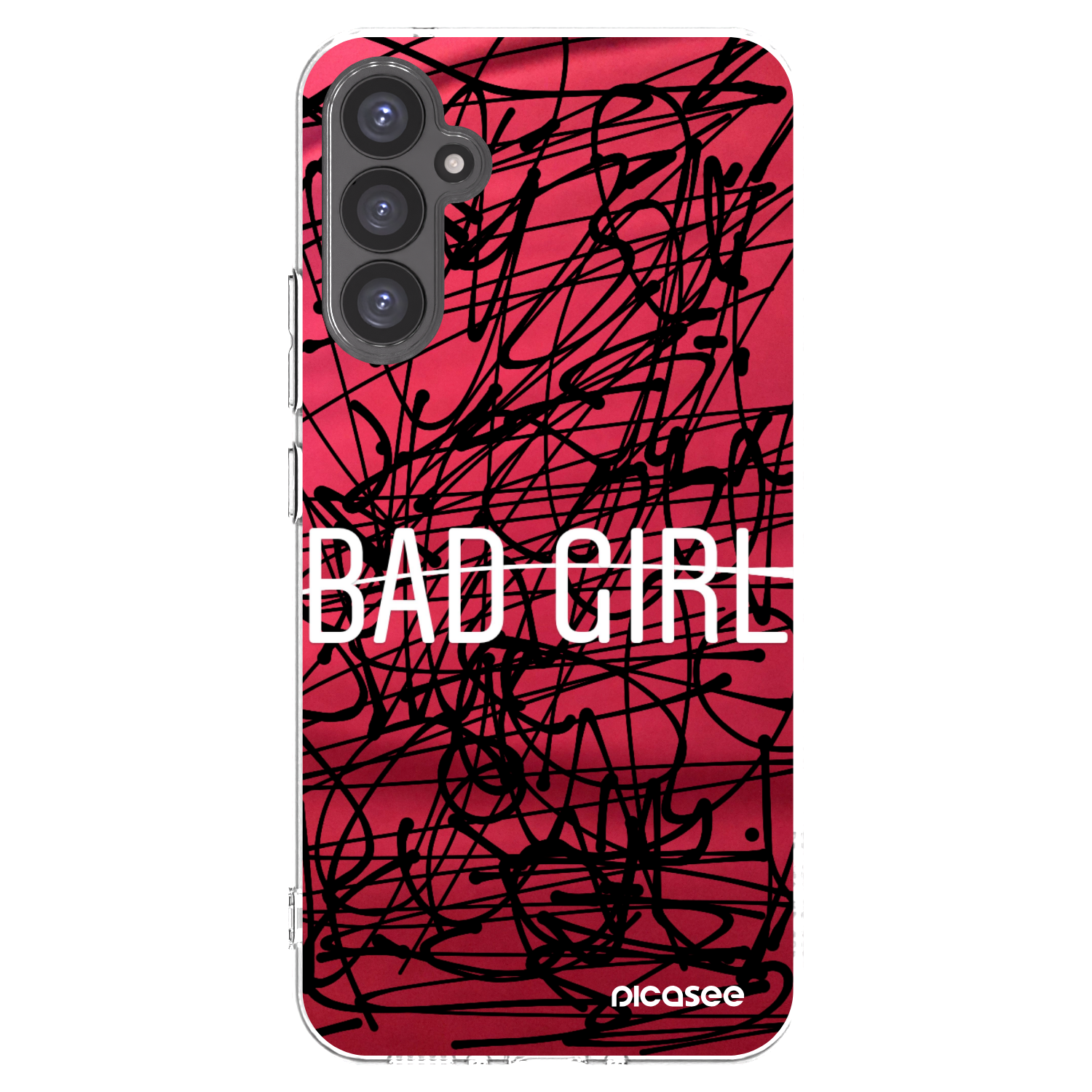 Picasee silikonowe przeźroczyste etui na Samsung Galaxy A34 5G A346B - Bad girl