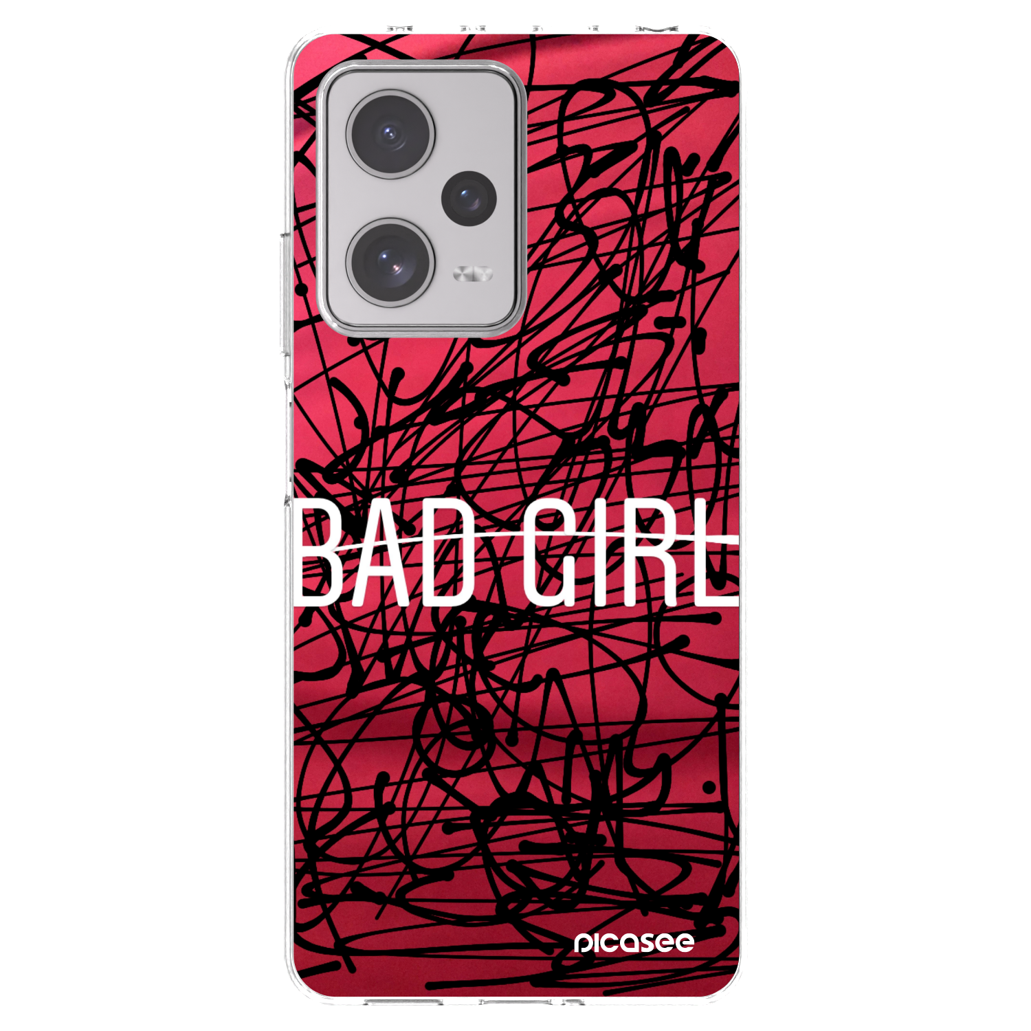 Picasee silikonowe przeźroczyste etui na Xiaomi Redmi Note 12 Pro+ 5G - Bad girl
