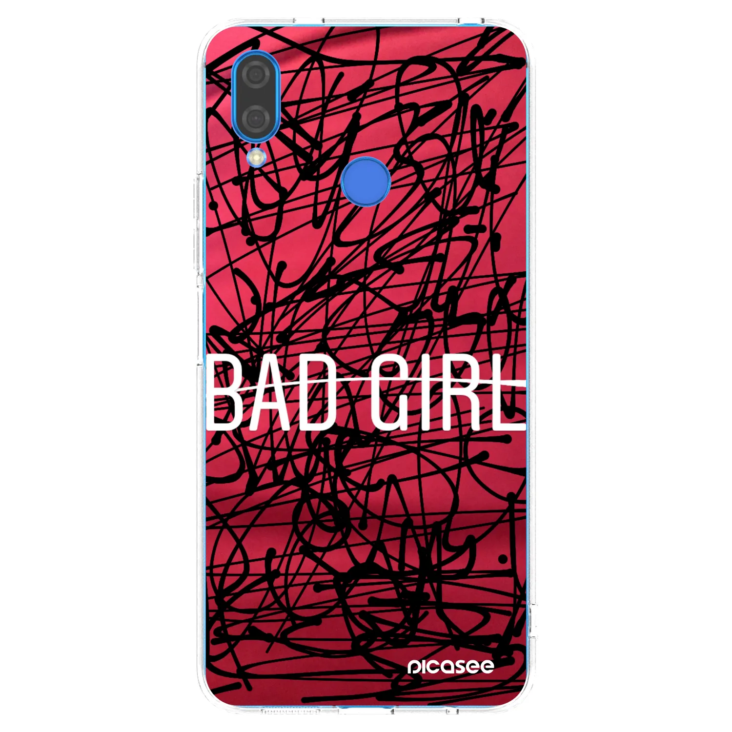 Picasee silikonowe przeźroczyste etui na Huawei Nova 3i - Bad girl