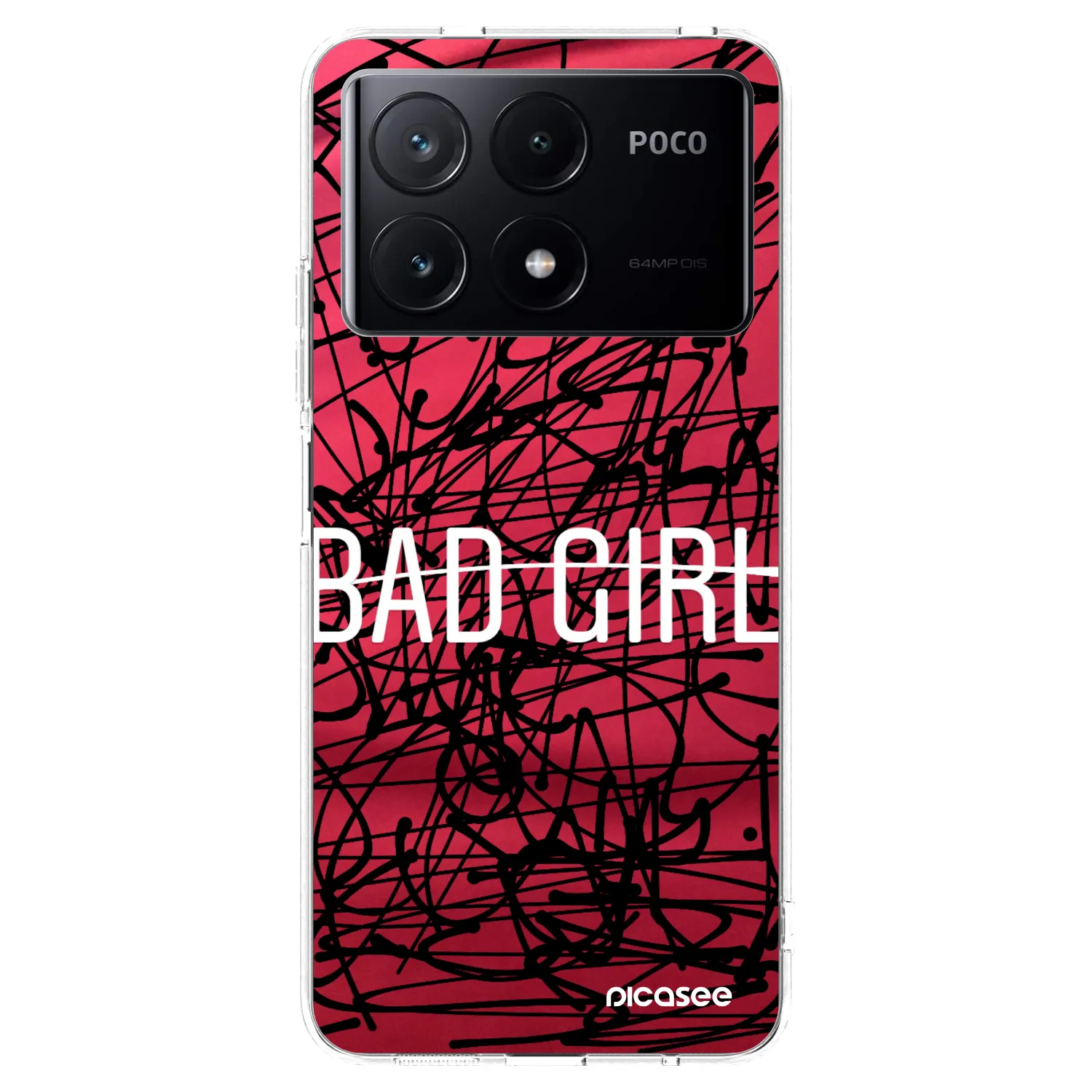 Picasee silikonowe przeźroczyste etui na Xiaomi Poco X6 Pro - Bad girl