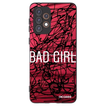 Picasee silikonowe czarne etui na Samsung Galaxy A33 5G A336 - Bad girl