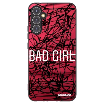 Picasee silikonowe czarne etui na Samsung Galaxy A34 5G A346B - Bad girl