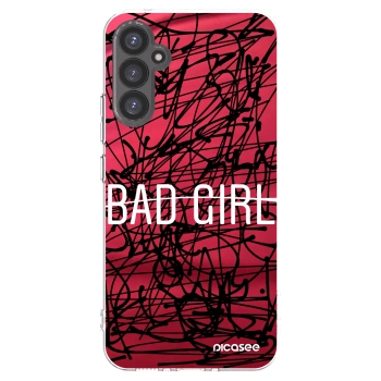 Picasee silikonowe przeźroczyste etui na Samsung Galaxy A34 5G A346B - Bad girl