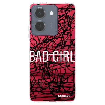 Picasee silikonowe przeźroczyste etui na Vivo Y36 4G - Bad girl