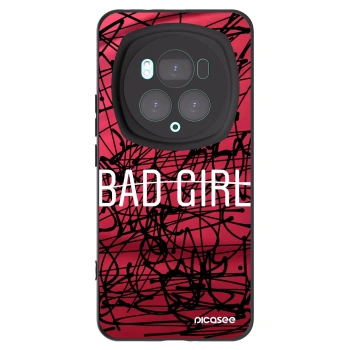Picasee silikonowe czarne etui na Honor Magic6 Pro - Bad girl