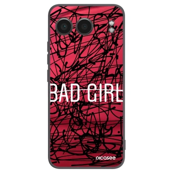 Picasee silikonowe czarne etui na OnePlus Nord 4 - Bad girl