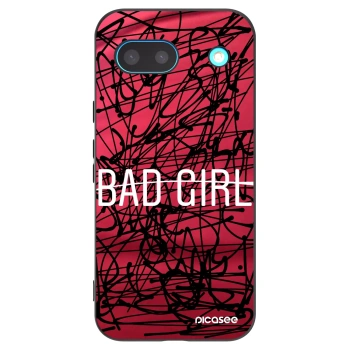 Picasee silikonowe czarne etui na Google Pixel 8a - Bad girl
