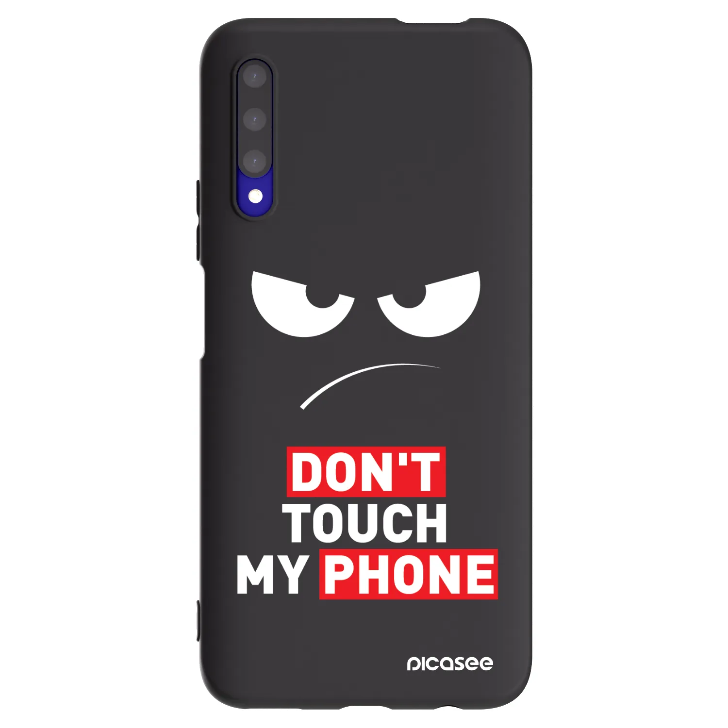 Picasee silikonowe czarne etui na Honor 9X Pro - Angry Eyes - Transparent