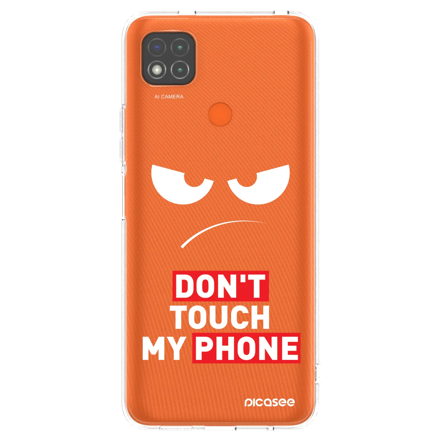 Picasee silikonowe przeźroczyste etui na Xiaomi Redmi 9C - Angry Eyes - Transparent