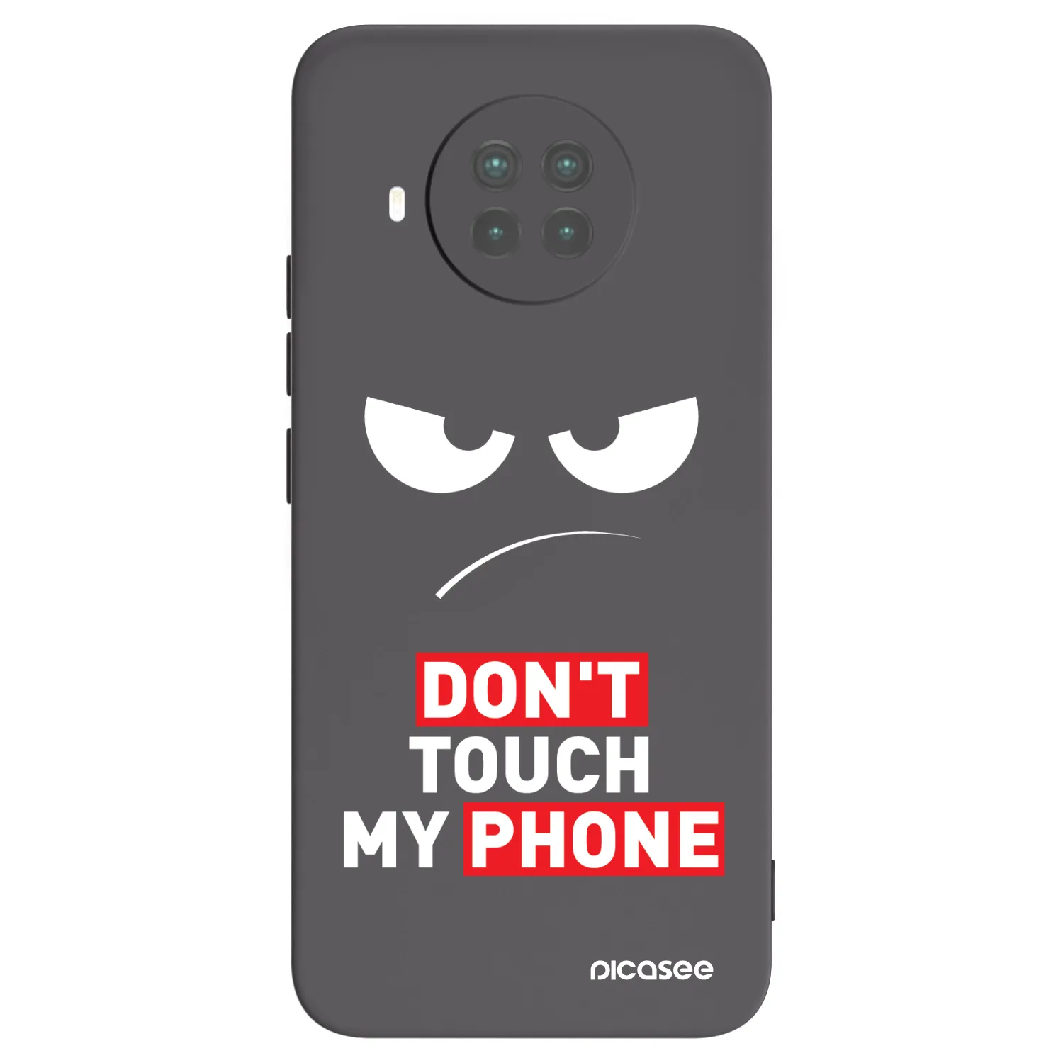 Picasee silikonowe czarne etui na Xiaomi Mi 10T Lite - Angry Eyes - Transparent
