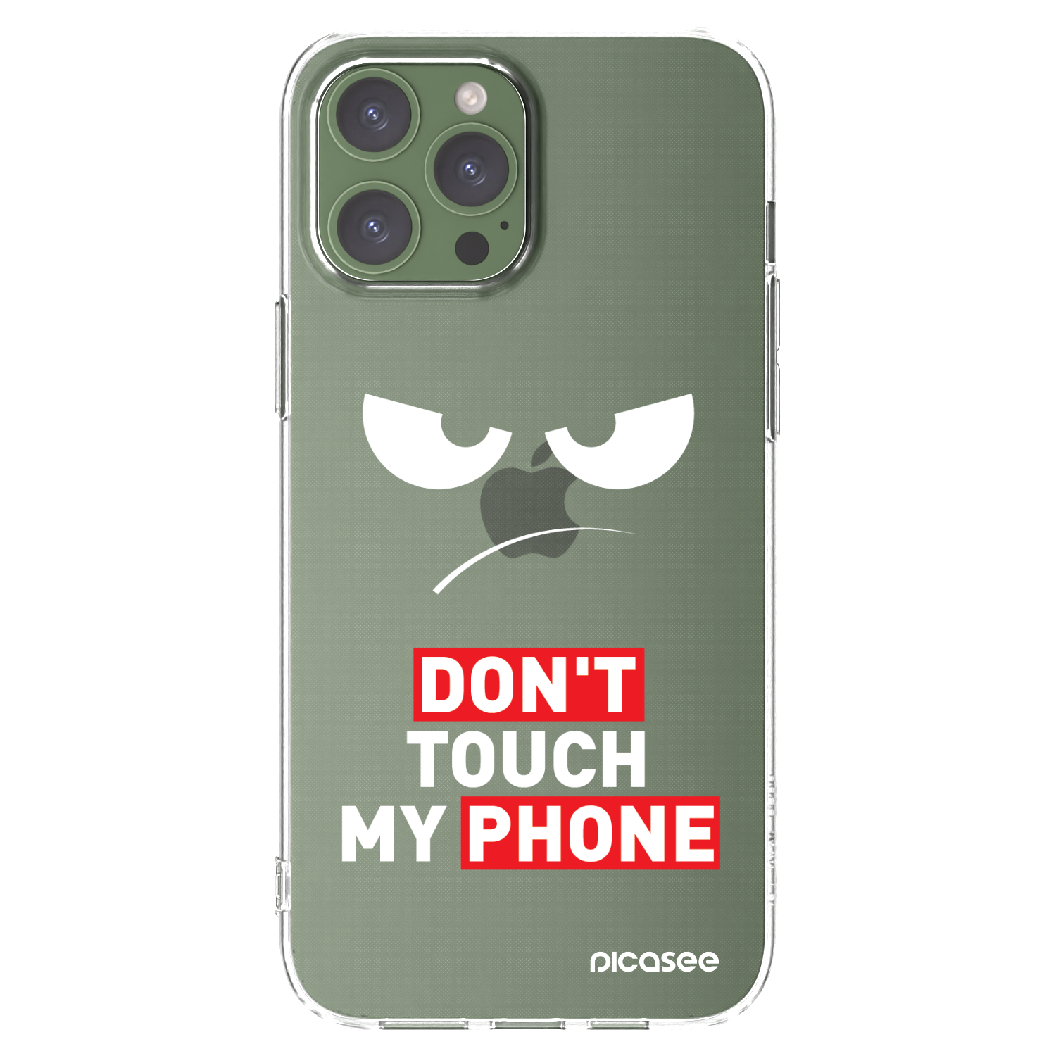 Picasee silikonowe przeźroczyste etui na Apple iPhone 13 Pro Max - Angry Eyes - Transparent