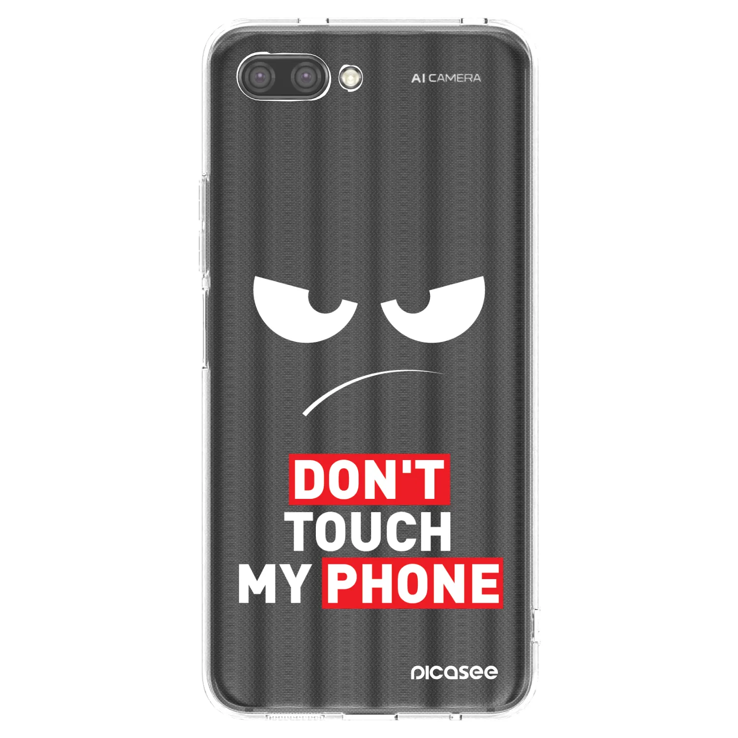 Picasee silikonowe przeźroczyste etui na Honor 10 - Angry Eyes - Transparent