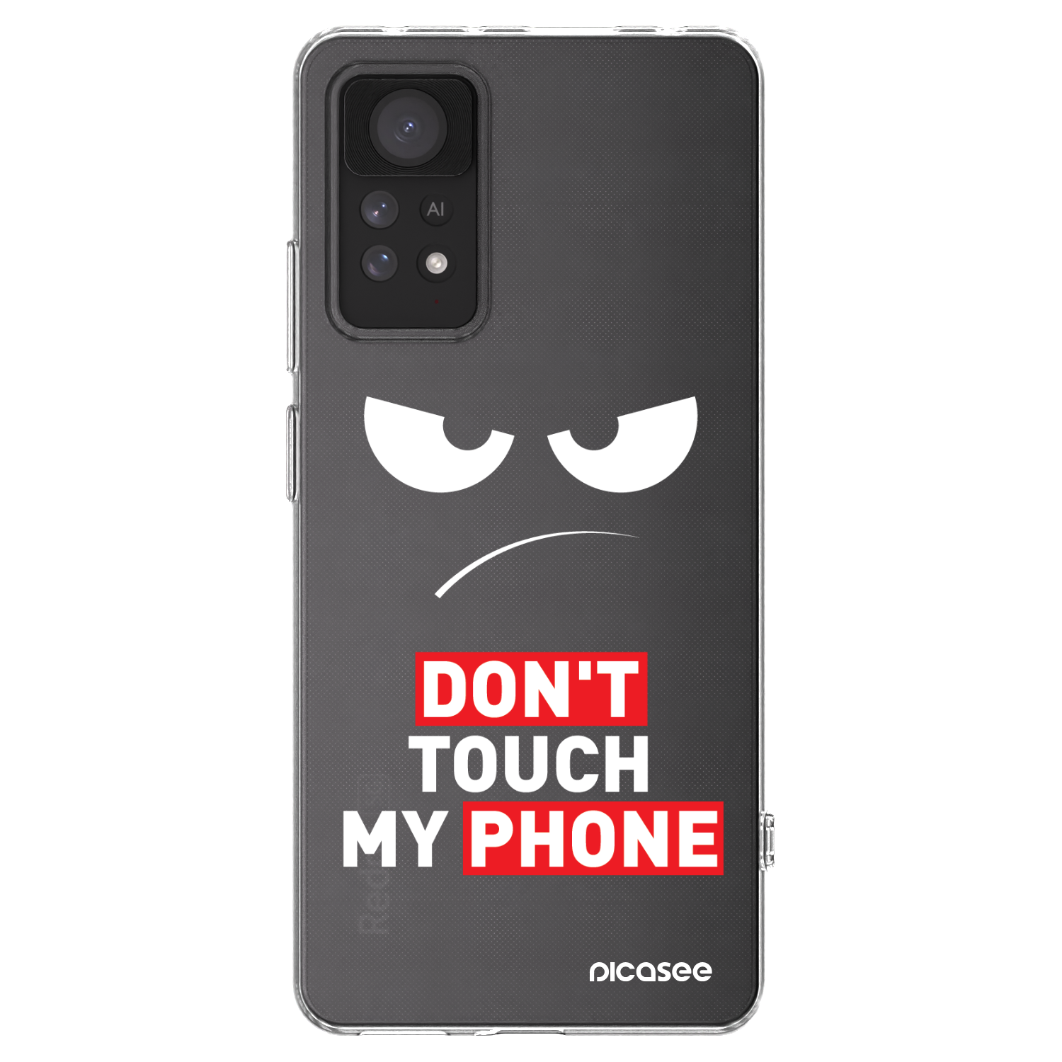 Picasee silikonowe przeźroczyste etui na Xiaomi Redmi Note 11 Pro 5G - Angry Eyes - Transparent