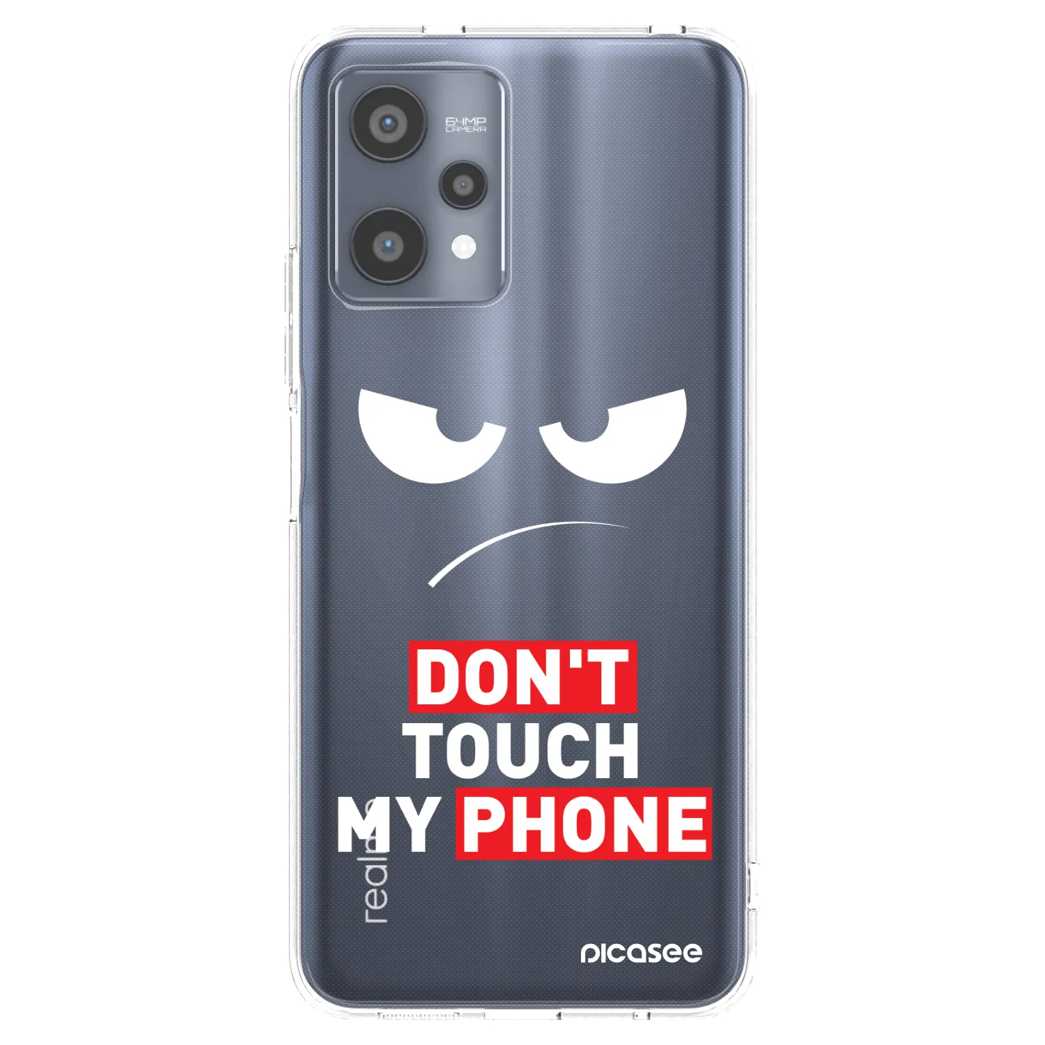 Picasee silikonowe przeźroczyste etui na Realme 9 Pro 5G - Angry Eyes - Transparent