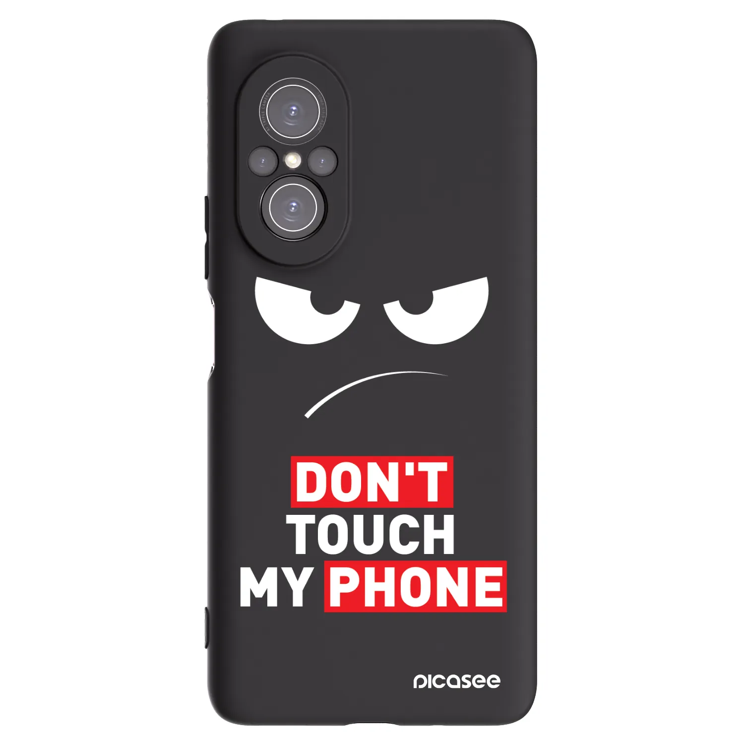 Picasee silikonowe czarne etui na Huawei Nova 9 SE - Angry Eyes - Transparent