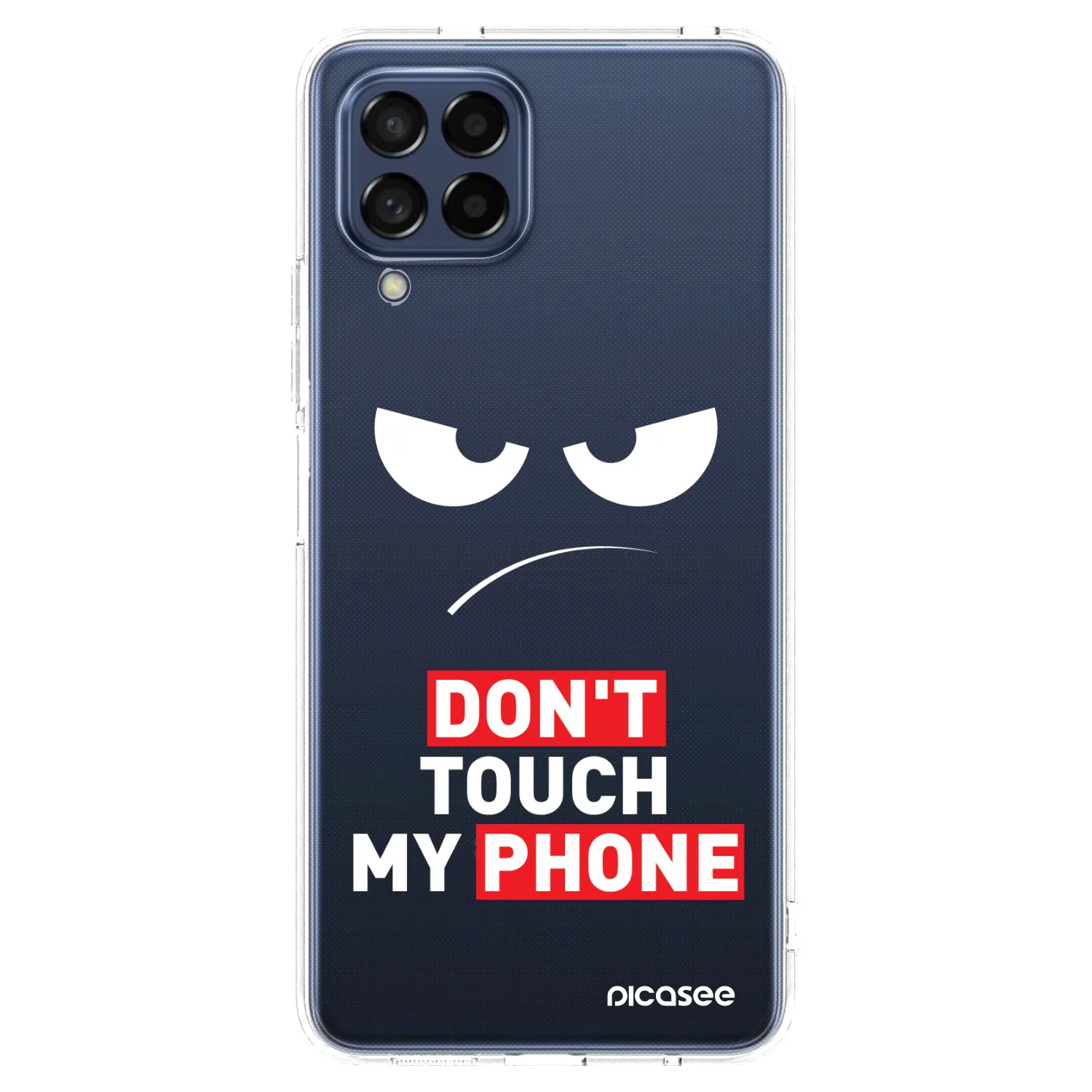 Picasee silikonowe przeźroczyste etui na Samsung Galaxy M53 5G - Angry Eyes - Transparent