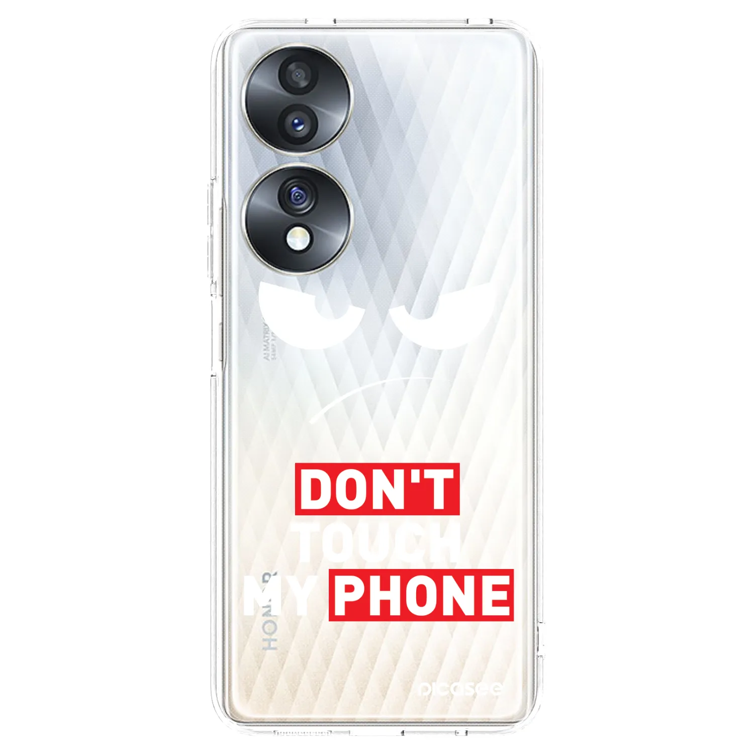 Picasee silikonowe przeźroczyste etui na Honor 70 - Angry Eyes - Transparent