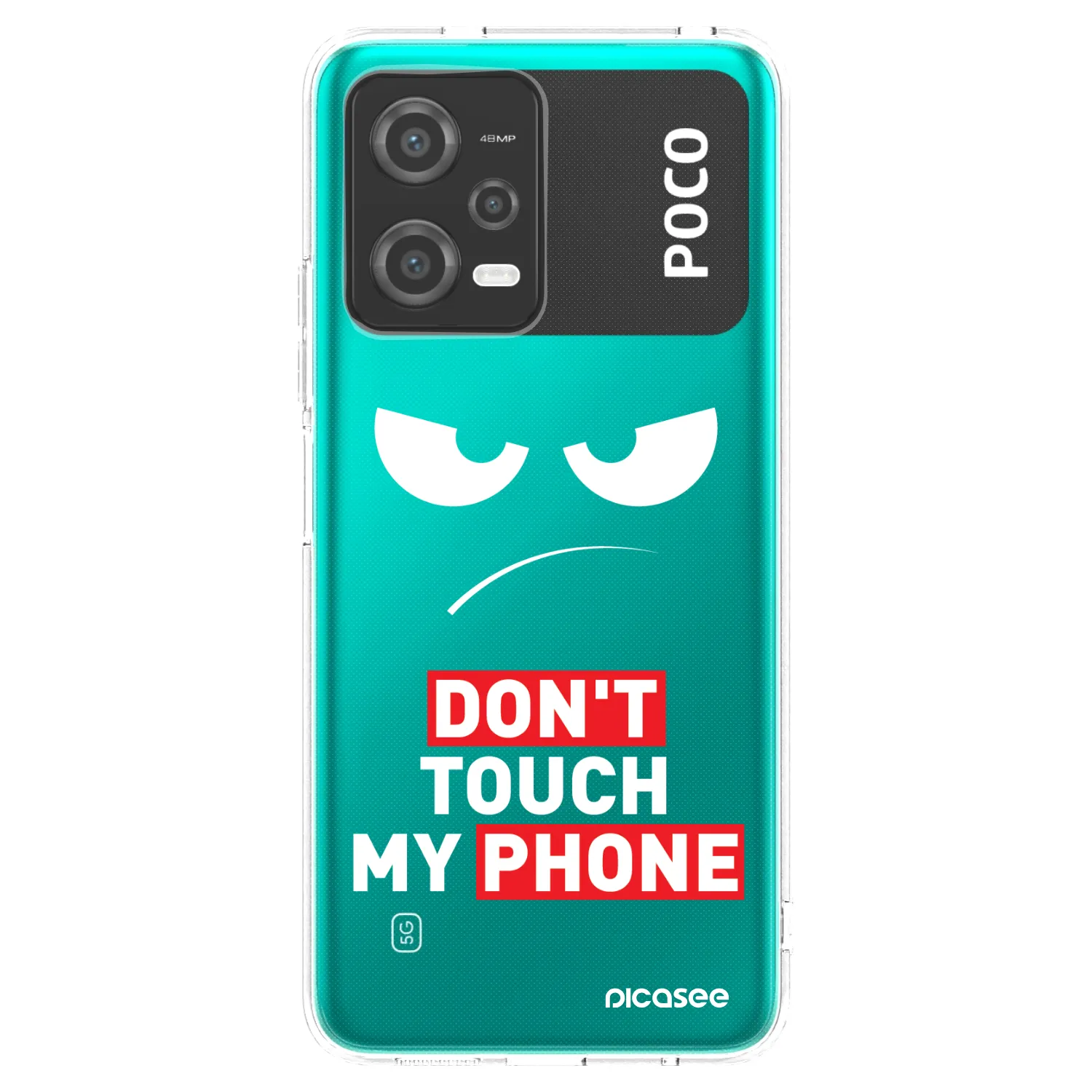 Picasee silikonowe przeźroczyste etui na Xiaomi Poco X5 - Angry Eyes - Transparent