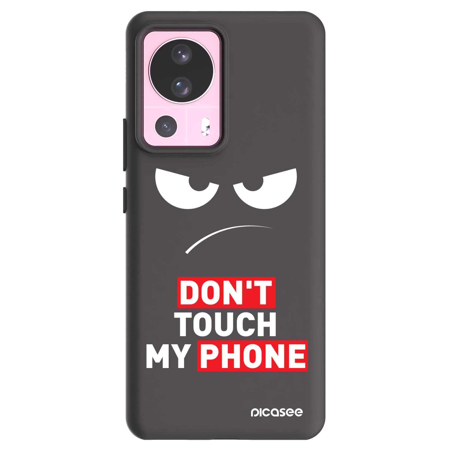 Picasee silikonowe czarne etui na Xiaomi 13 Lite - Angry Eyes - Transparent