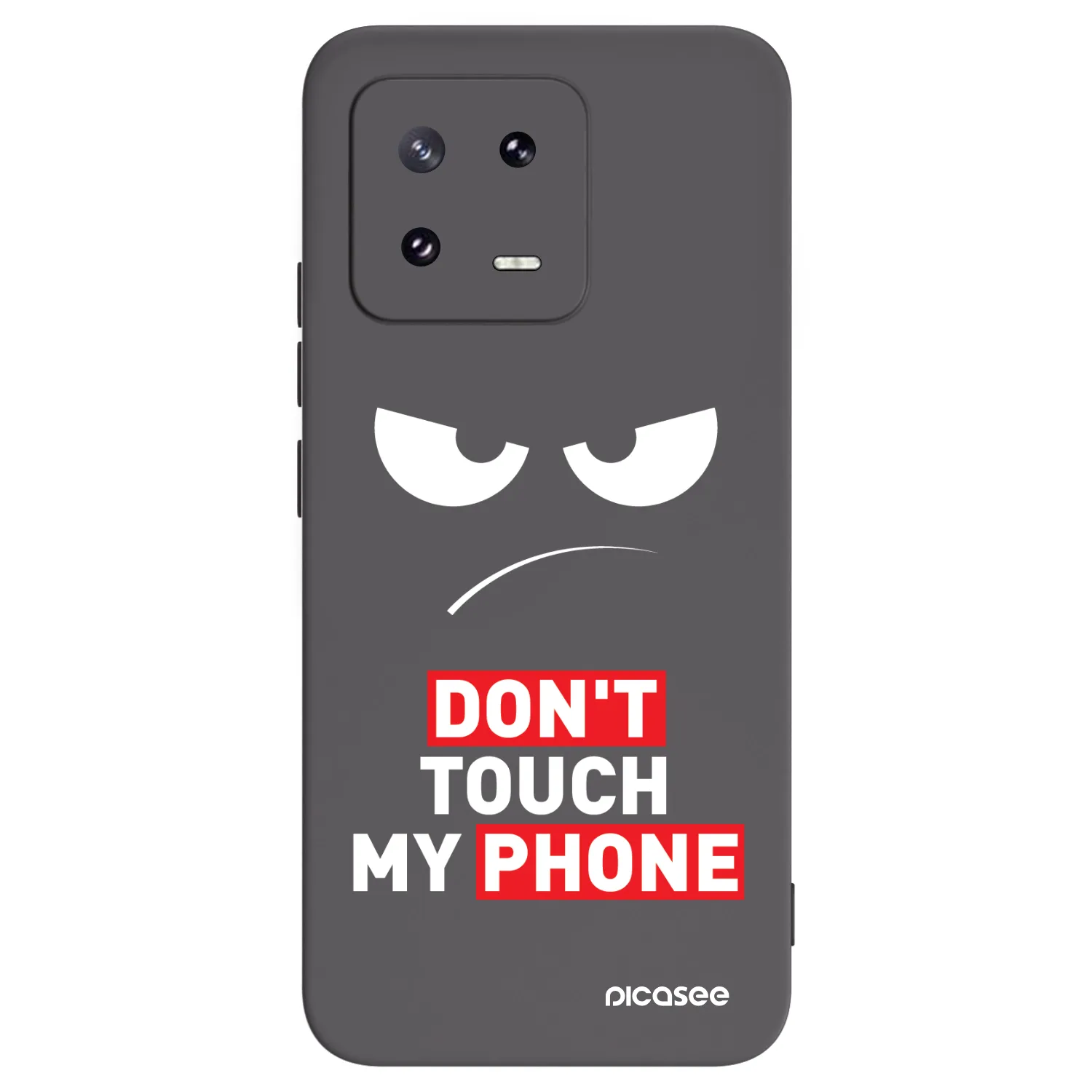 Picasee silikonowe czarne etui na Xiaomi 13 Pro - Angry Eyes - Transparent