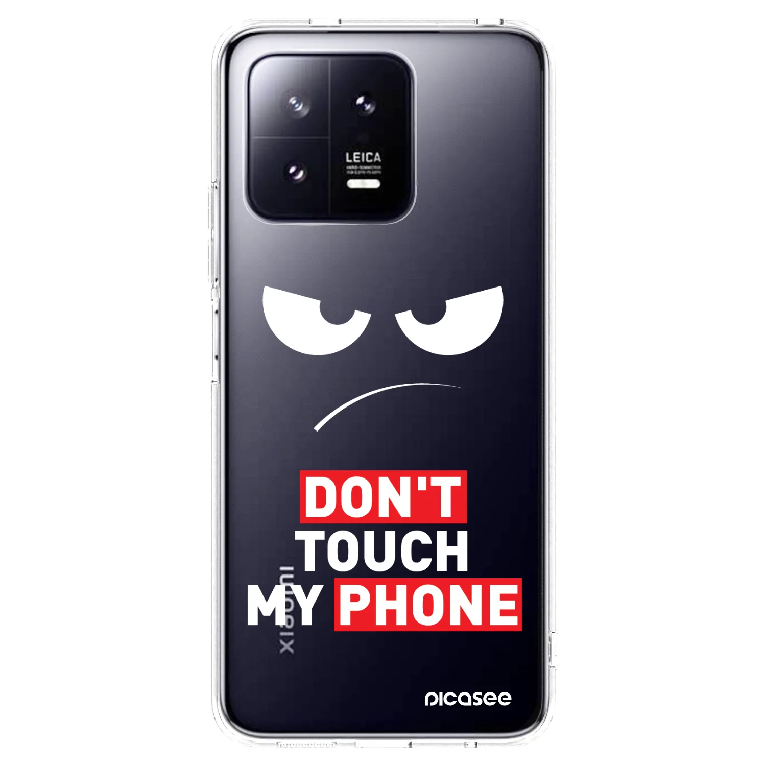 Picasee silikonowe przeźroczyste etui na Xiaomi 13 Pro - Angry Eyes - Transparent