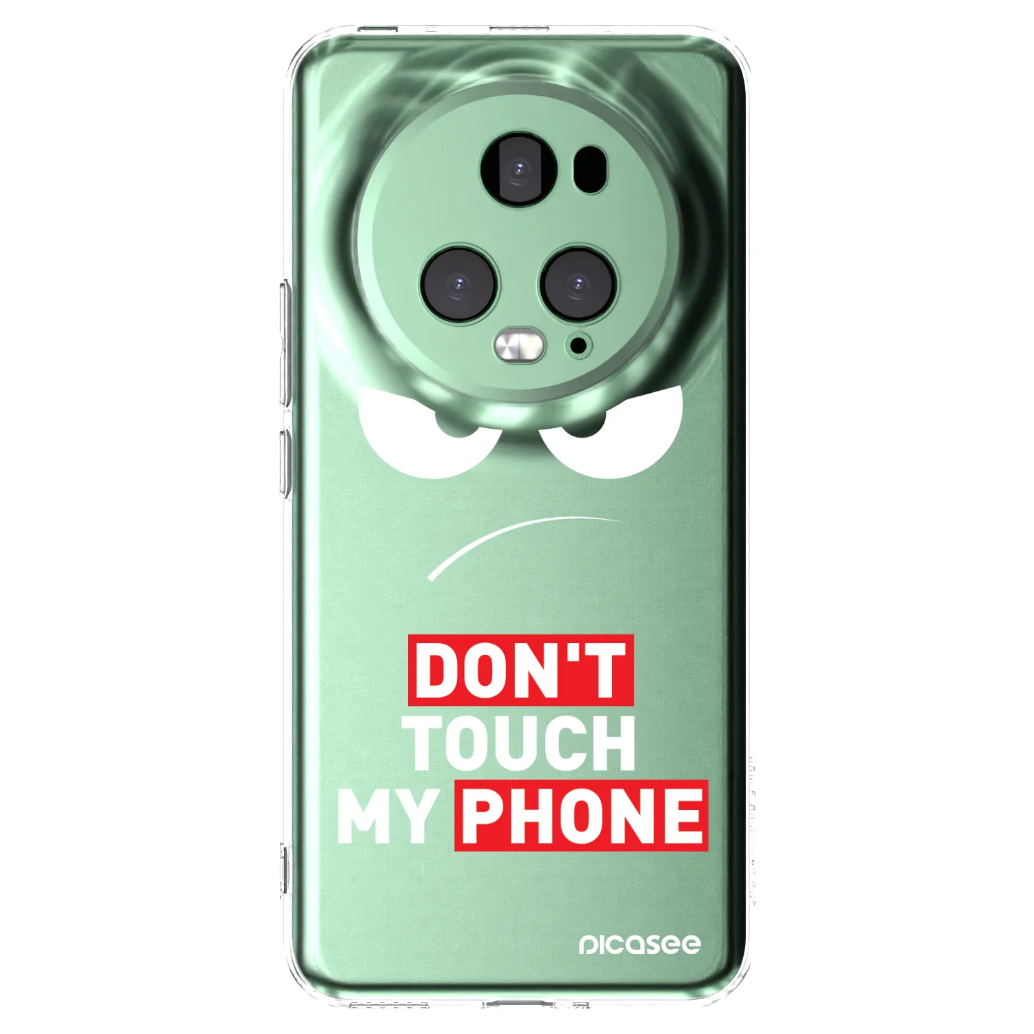 Picasee silikonowe przeźroczyste etui na Honor Magic5 Pro - Angry Eyes - Transparent