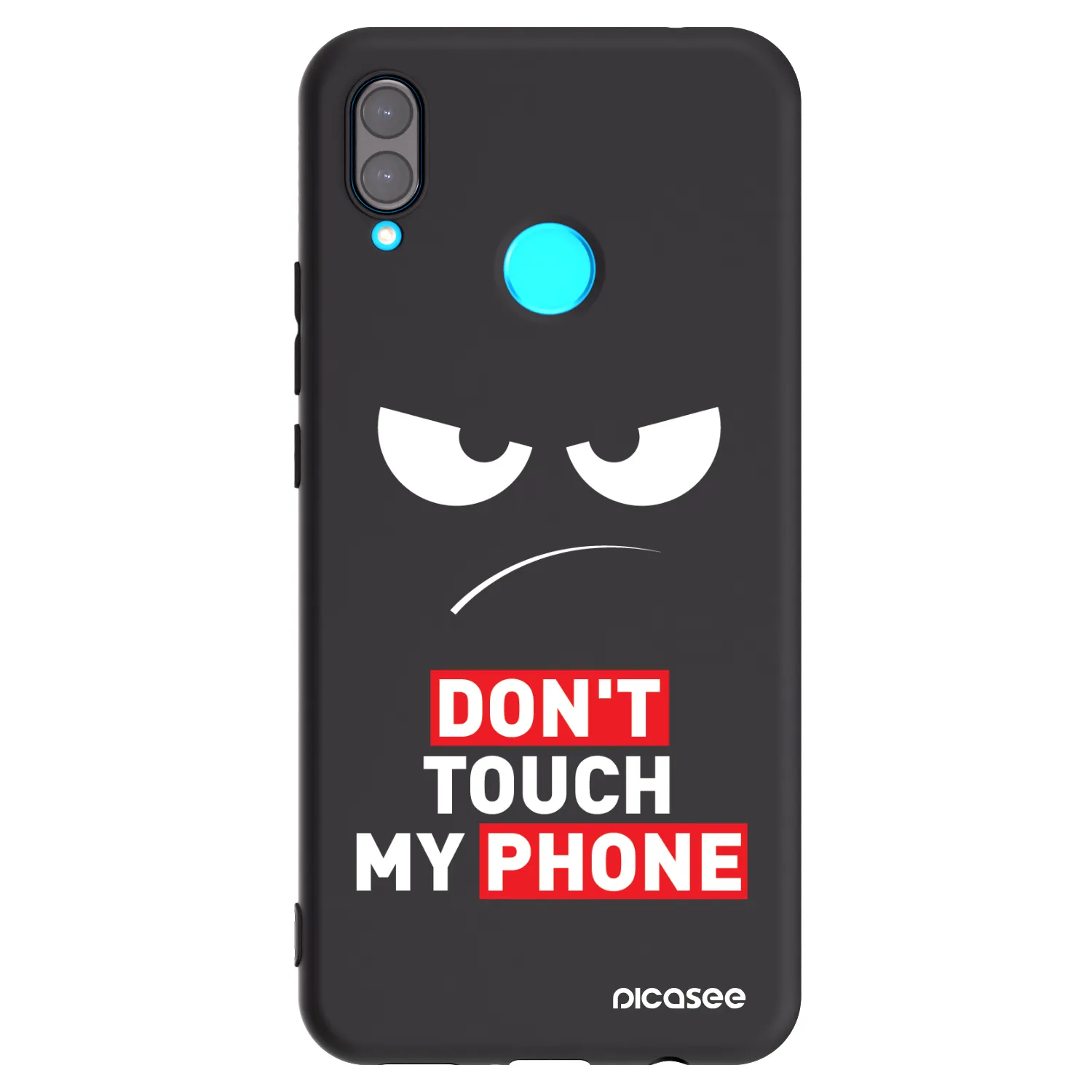 Picasee silikonowe czarne etui na Huawei Nova 3i - Angry Eyes - Transparent