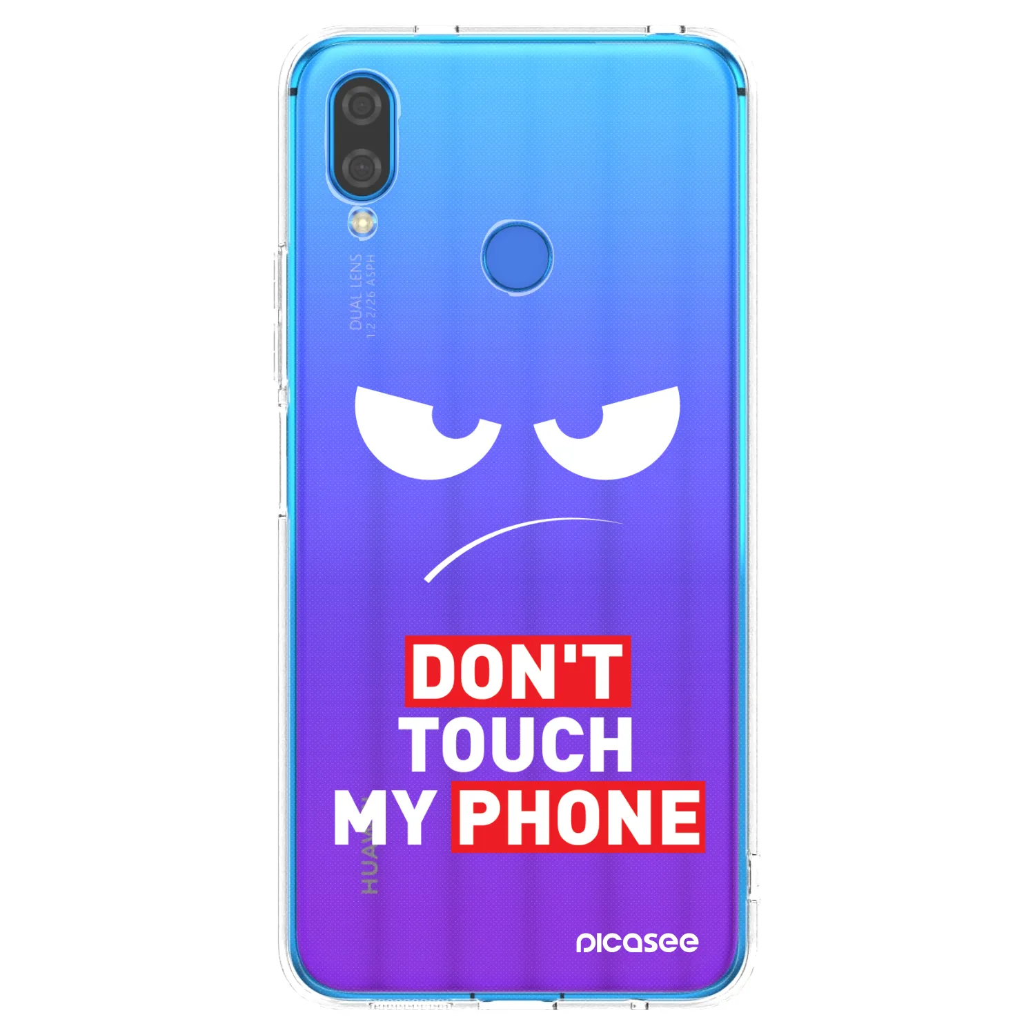 Picasee silikonowe przeźroczyste etui na Huawei Nova 3i - Angry Eyes - Transparent