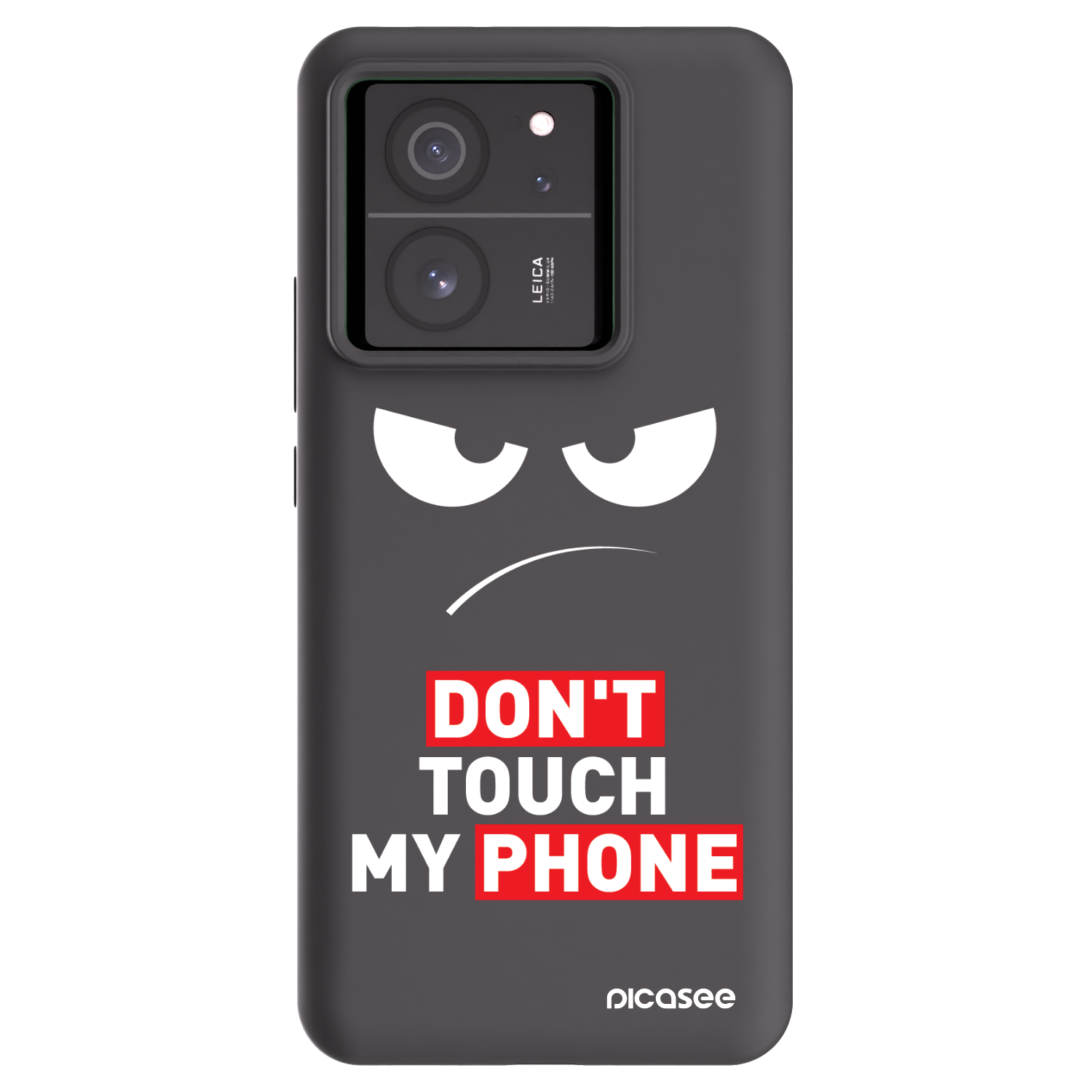 Picasee silikonowe czarne etui na Xiaomi 13T - Angry Eyes - Transparent